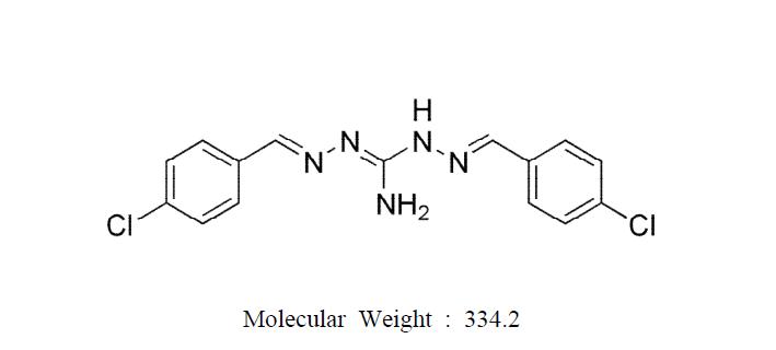 Molecular structure of robenidine.