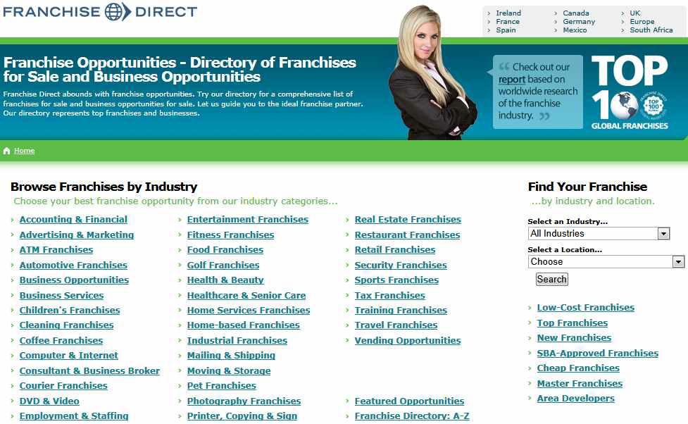 프랜차이즈 컨설팅 및 광고 업체 Franchise Direct