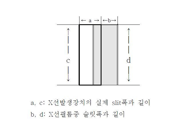 피노라마 촬영용 치과진단용 X선발생장치의 조사야시험 예