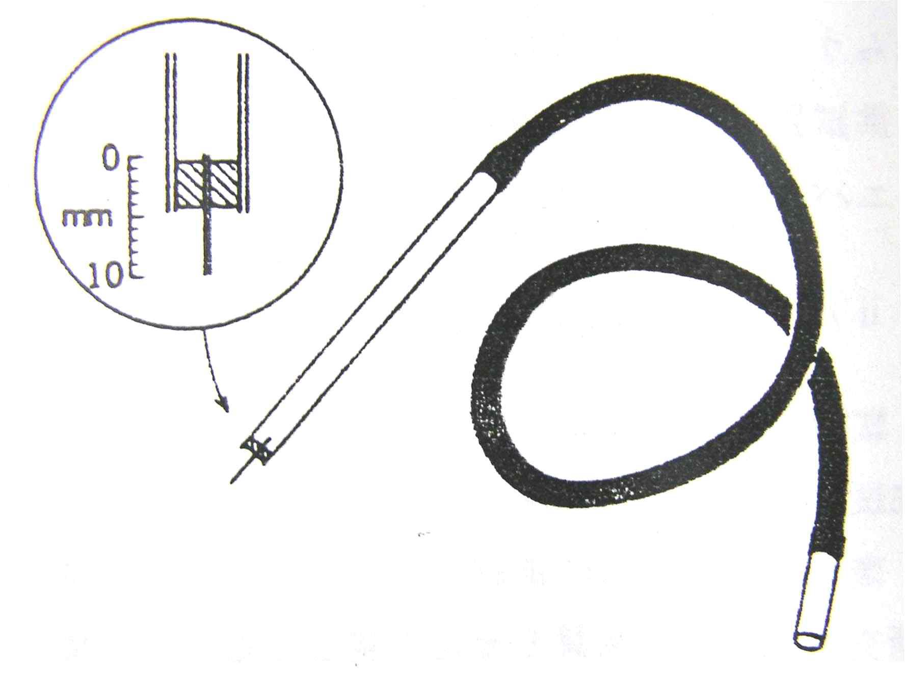 세계보건기구의 저항성 시험용 간이 국소처리 microcapillary.