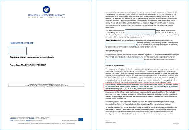 Europe medicines agency 대체 시험법 평가 보고서