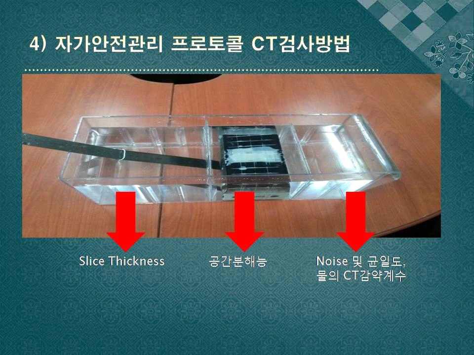 자가 안전관리 프로토콜 CT 검사 대체 팬텀