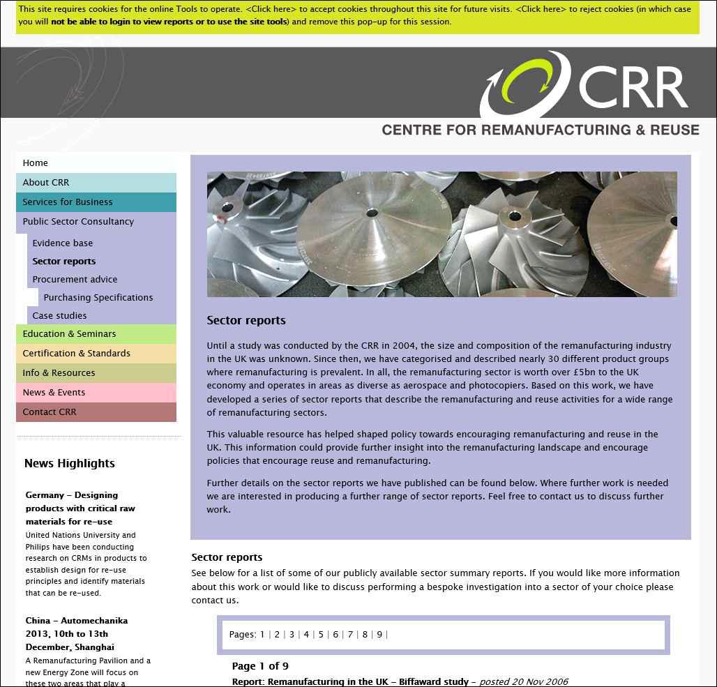 Center for Remanufacturing & Reuse,