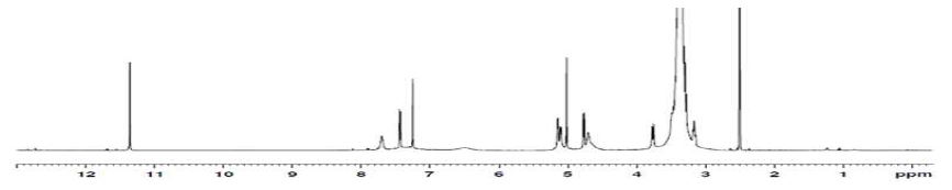 그림 24 Sennoside A의 1H-NMR (DMSO-d 6, 500MHz)