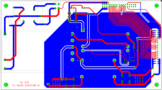 제어 및 구동 전원회로 PCB 아트웍 사진