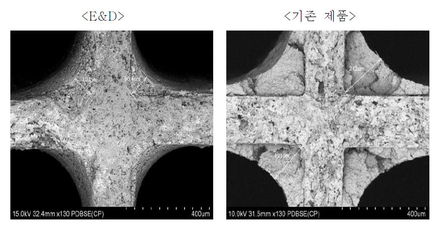 SEM image 비교