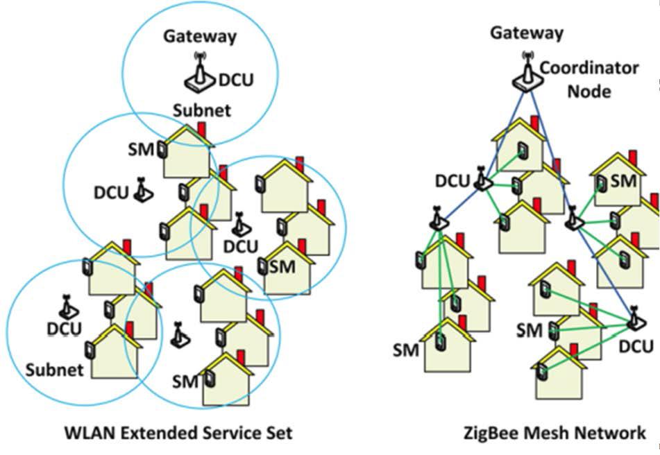 Topologies Modeled for the AMI System