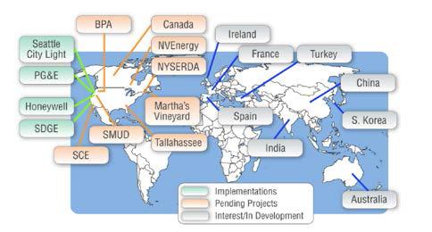 OpenADR Adoption Status of World