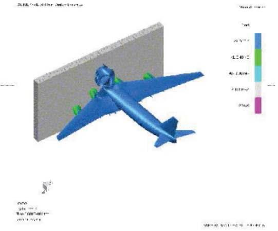 항공기와 방호벽의 충돌 해석