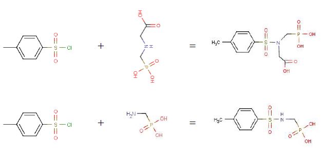 Figure 1. 1st derivatives of glyphosate and AMPA by p-TsCl