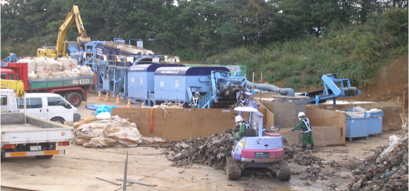 일본아오모리 매립폐기물 선별시범사업, 2006, (주) 포스벨
