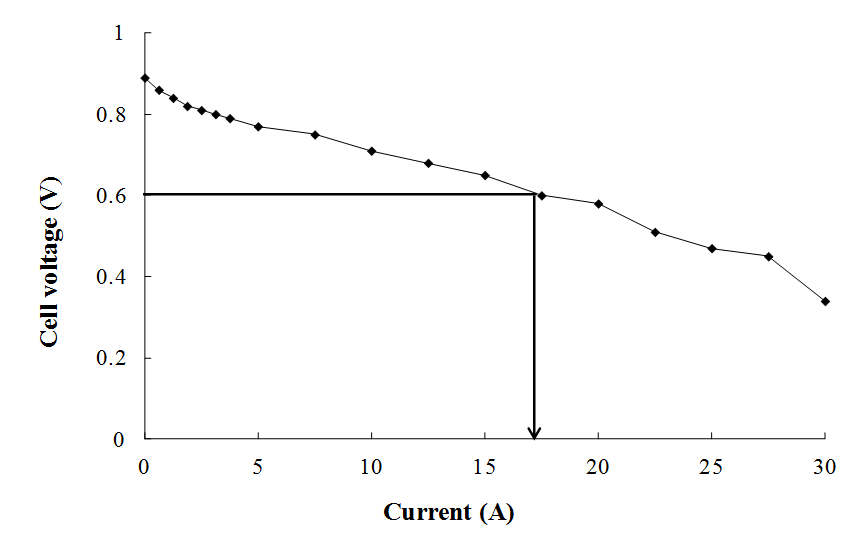 Polarization curves from the developed unit cell performance assessments.