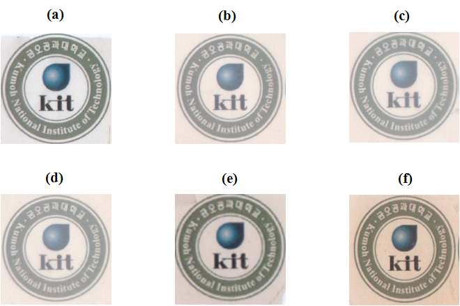 Figure 5. Photographs of heat treatment PVDC hybrid films with various Cloisite 30B contents