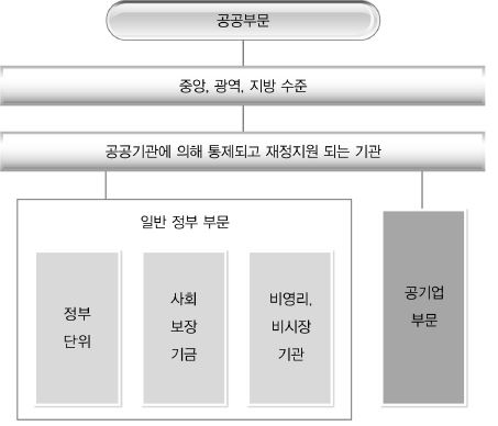 SNA 93에 따른 공공부문의 영역