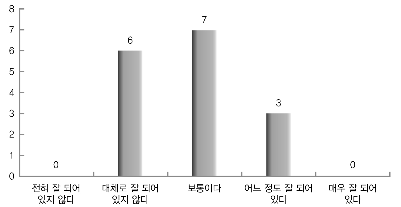 재난관리 정보시스템 구축 수준(전문가)