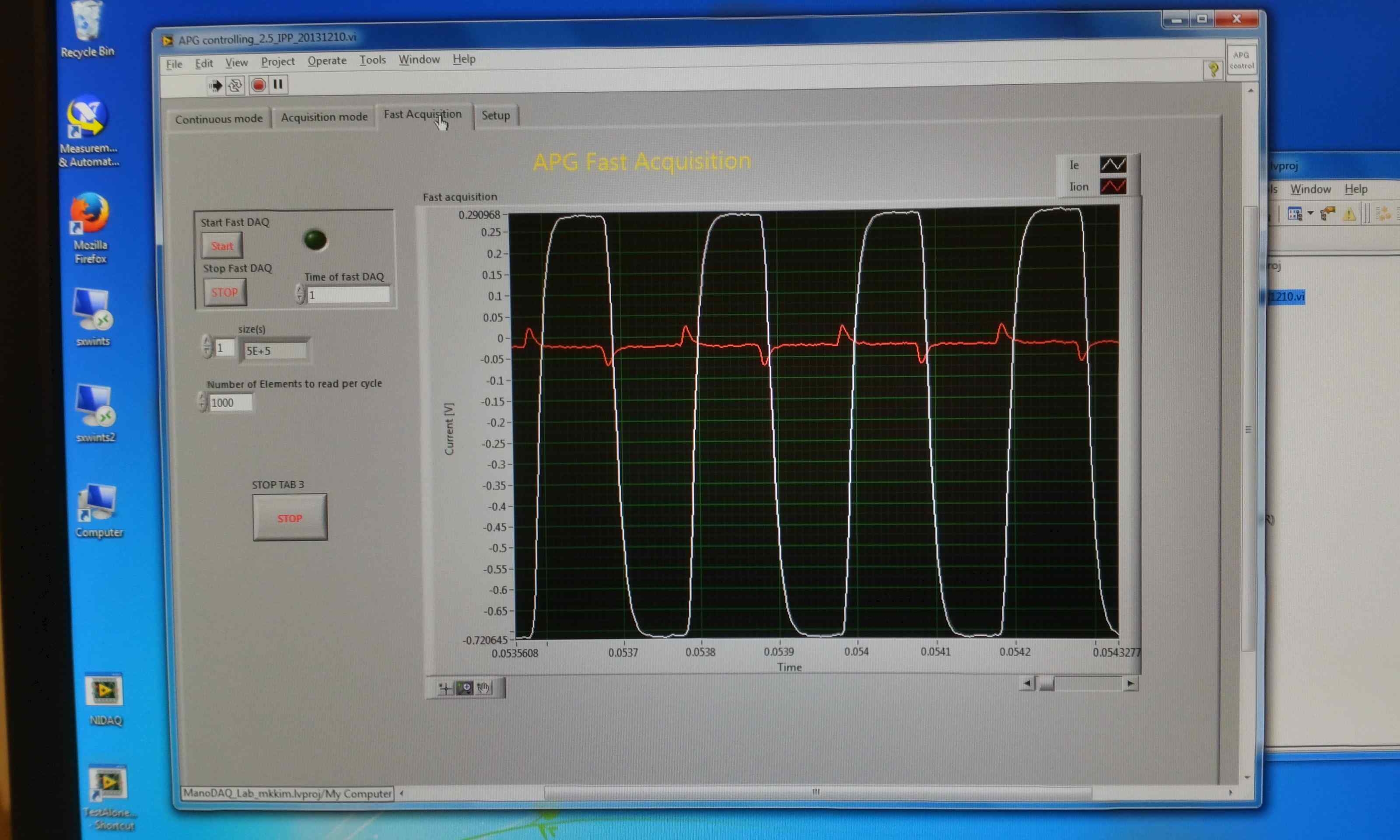 Fast DAQ mode