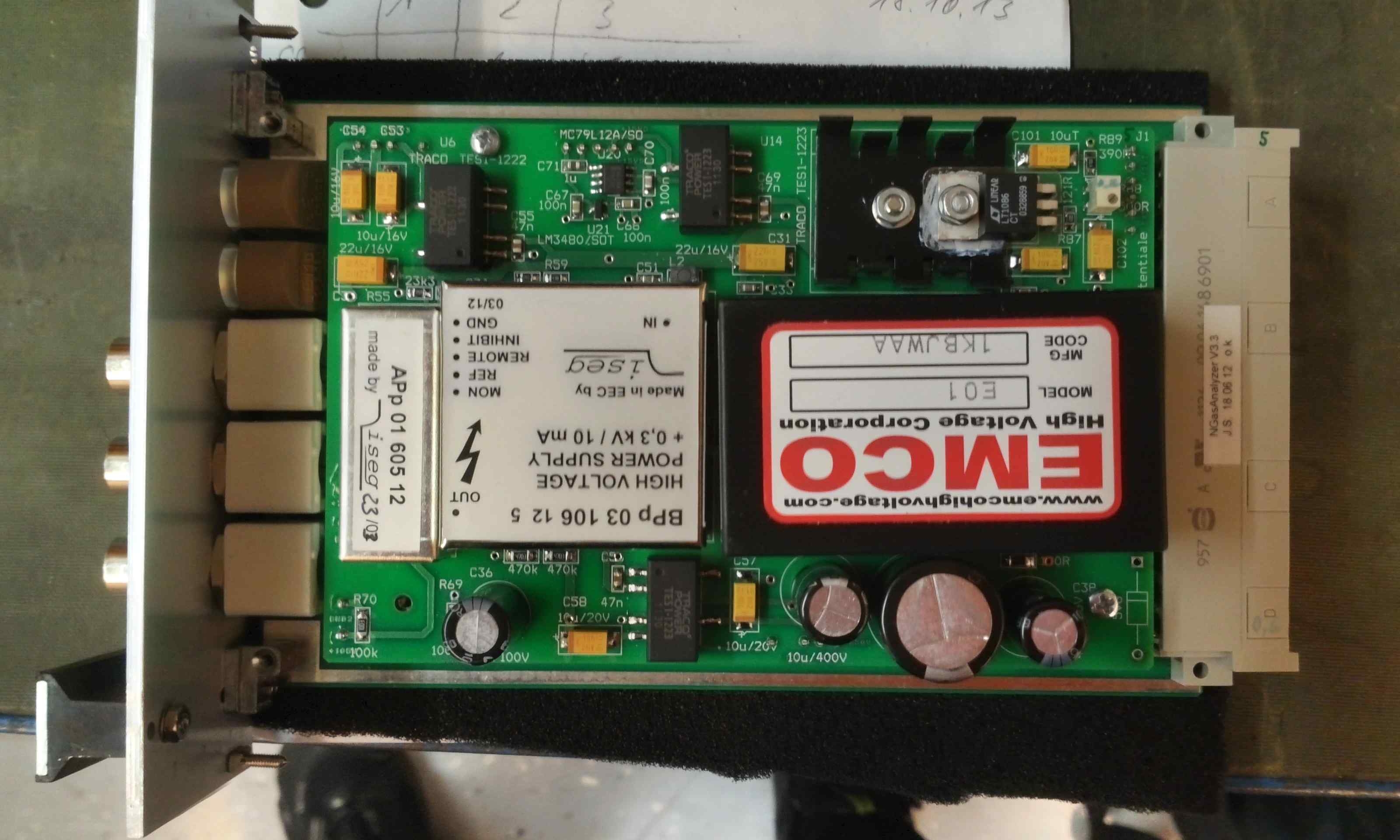 주제어기의 NGas Module 형상