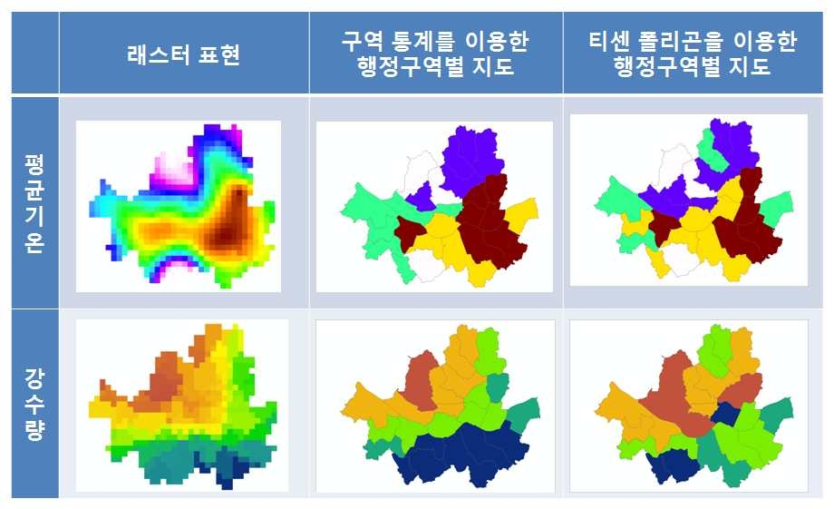 서울특별시의 기후 지도