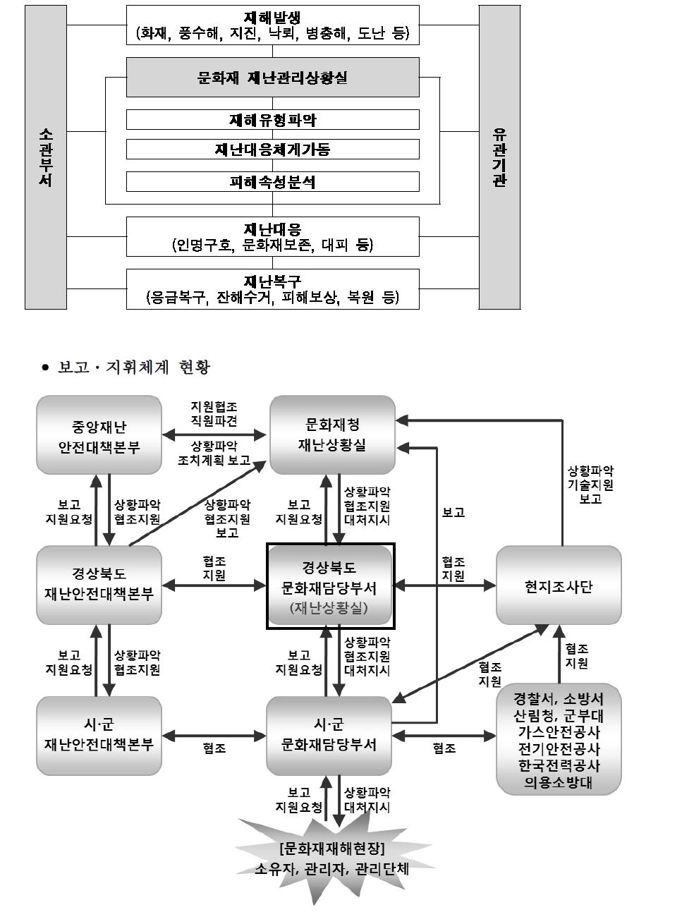 보고 및 지휘체계도