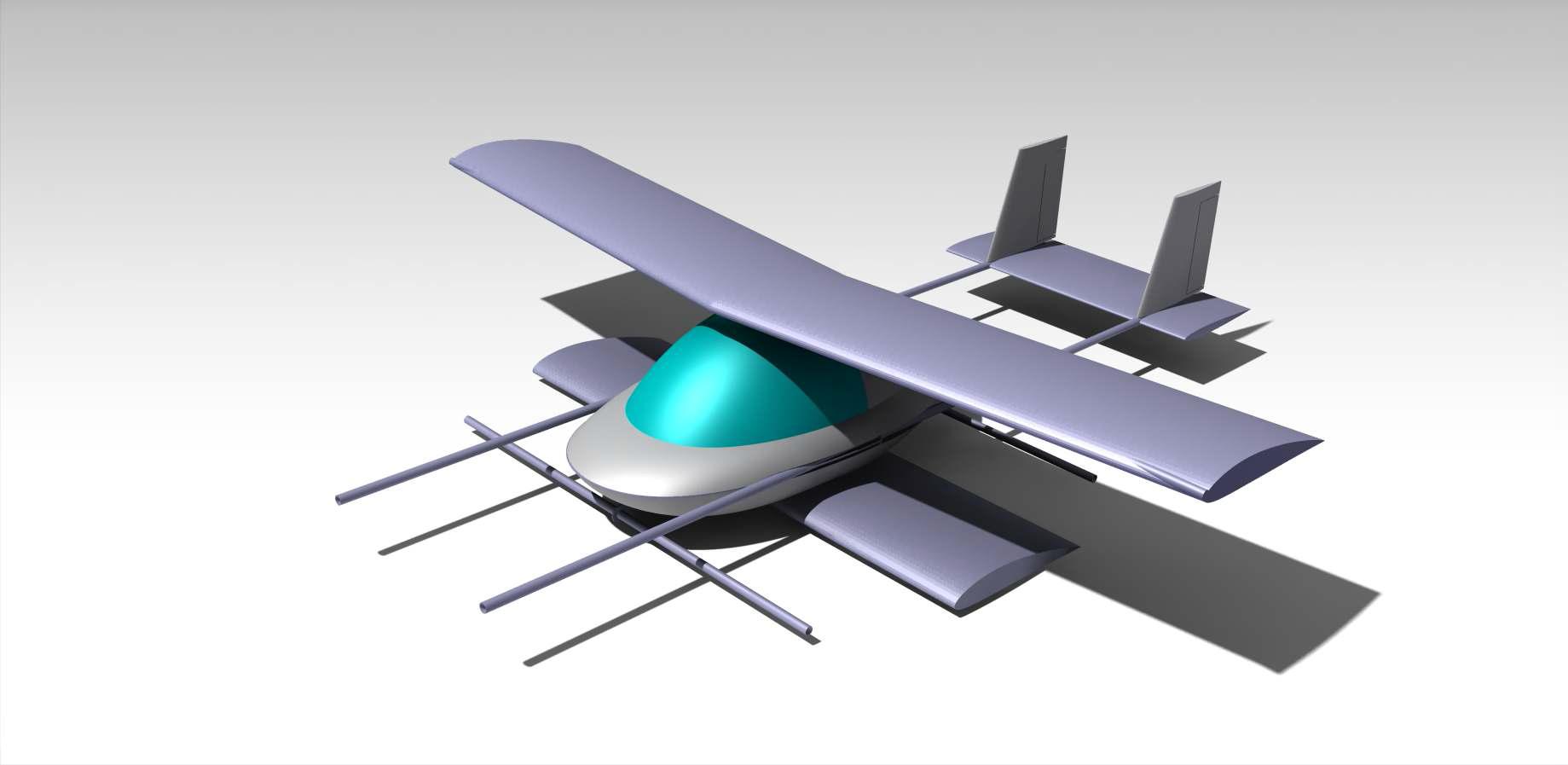 하이브리드형 비행체 외형 설계