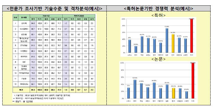 특허논문 경쟁력 분석