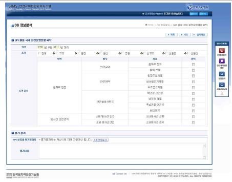 SPI 활용 국내 원전운영현황 파악 화면