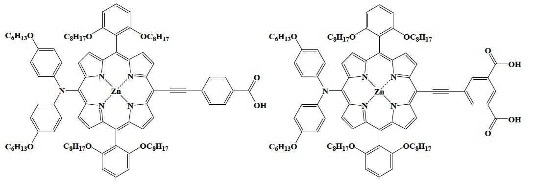 PVD-Z3000B와 PVD-Z3000I 포피린계 감광제의 구조