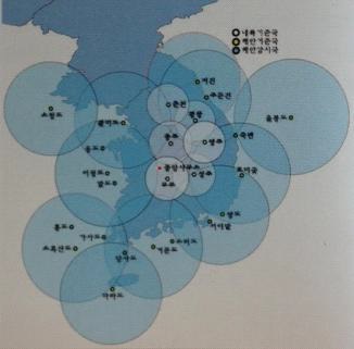 DGPS를 위한 NDGPS 기준국 설치 현황