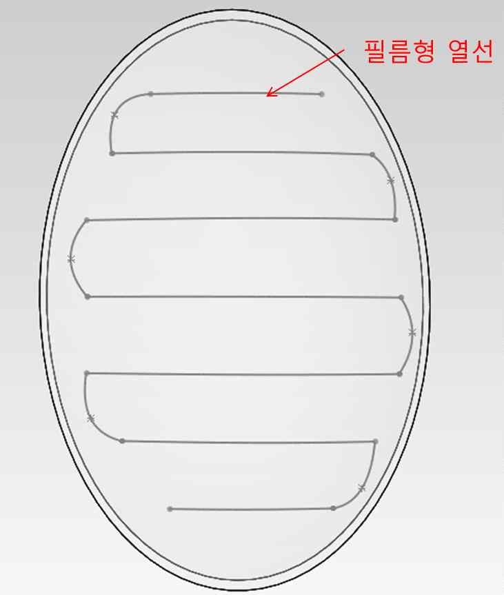 투광판에 열선 취부