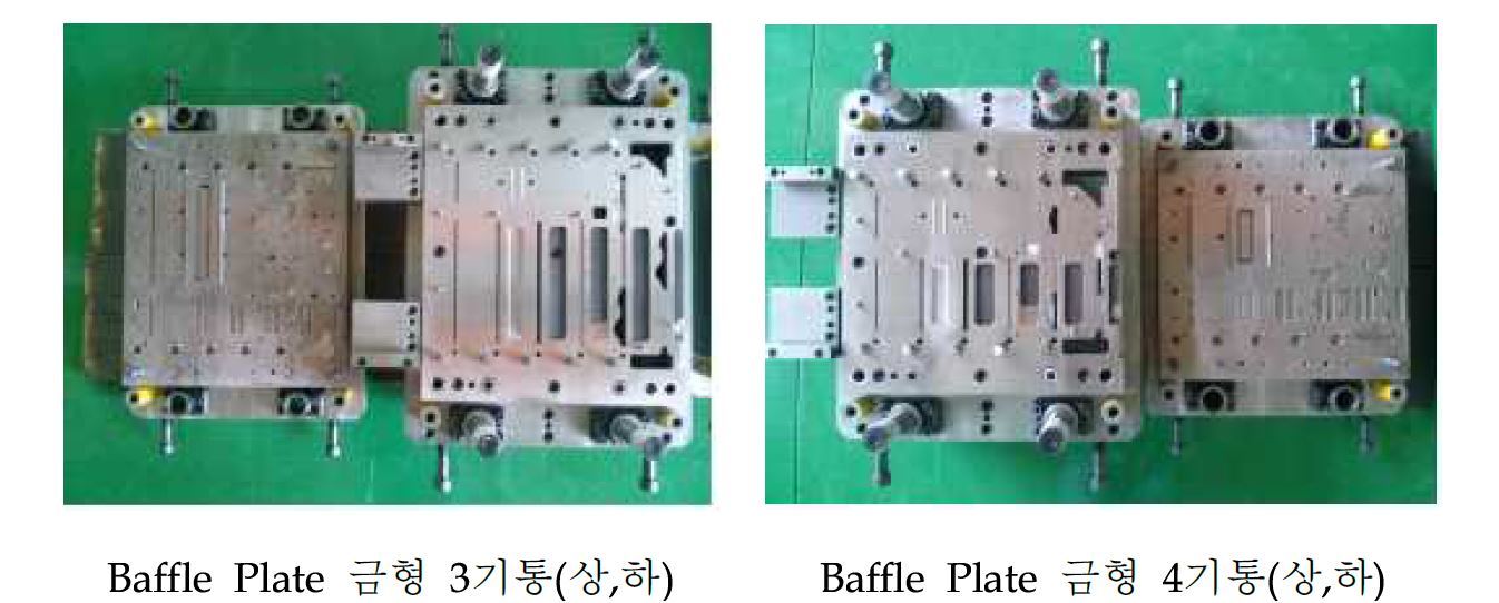 그림 7. Baffle Plate 금형