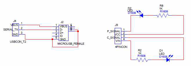 USB, Power & Charger SUB Board Schematic