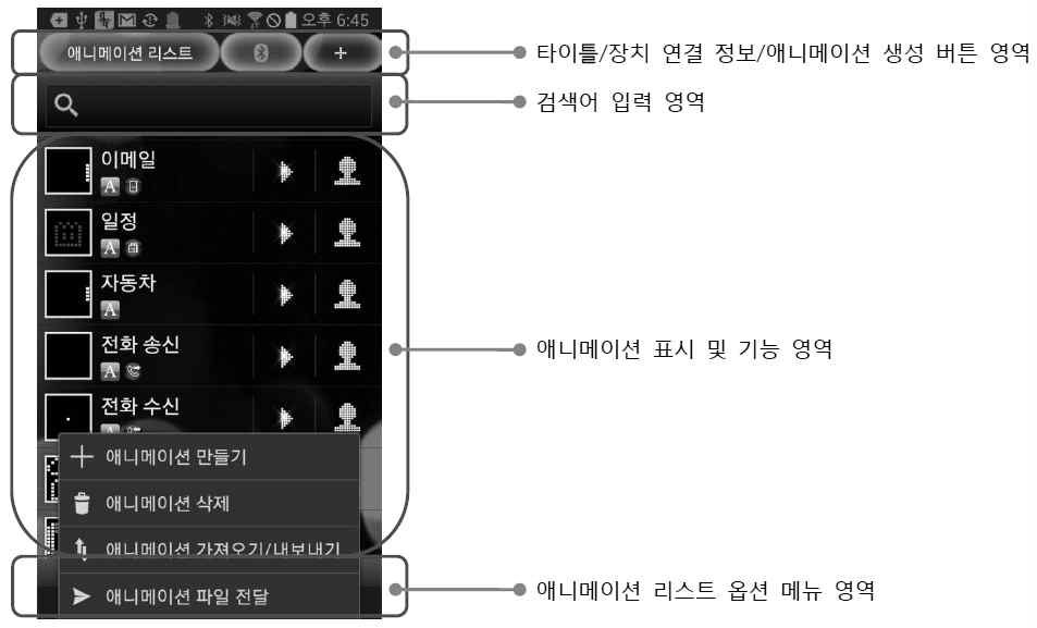 Animation 목록