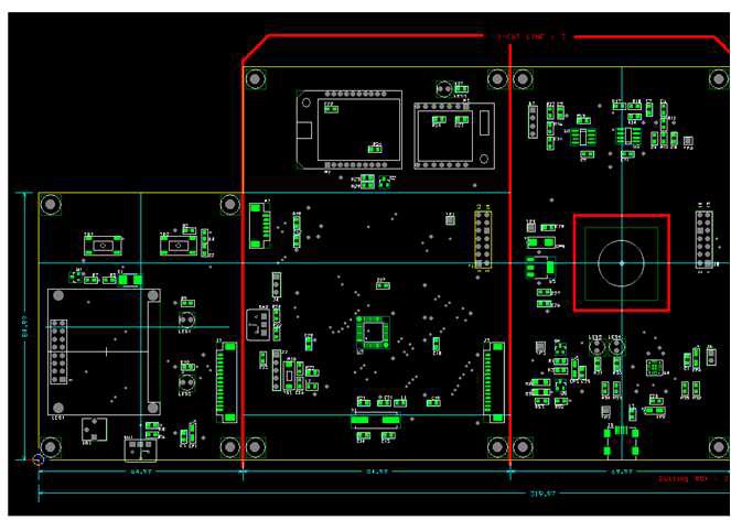 [단말기 PCB 부품 배치도]