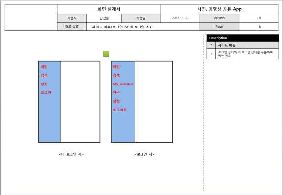 사이드 메뉴