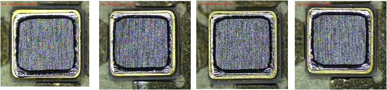 Miyachi 용접기를 사용 했을 때의 용접 품질 확인 Miyachi 용접기를 사용한 Sealing 사진