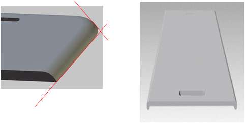 2.5D, 3D의 윈도우 글라스 예시 (좌: 2.5D, 우: 3D )