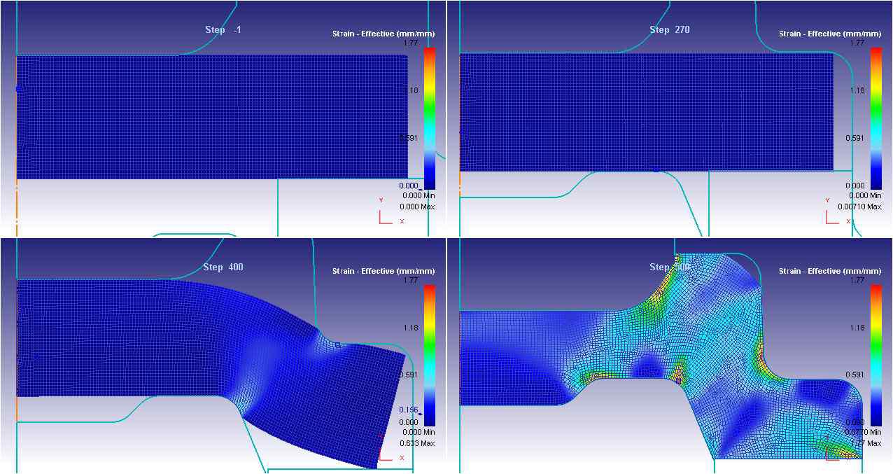 1 공정 성형해석 결과