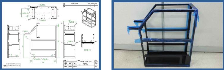 FRAME WELD ASSY 도면 및 출력물