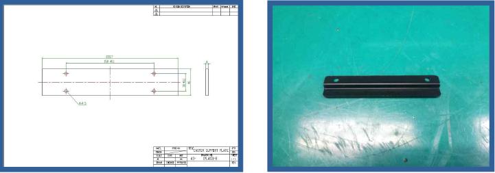 CASTER SUPPORT PLATE 도면 및 출력물