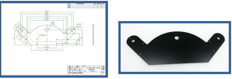 CASTER SUPPORT PLATE_1 도면 및 출력물