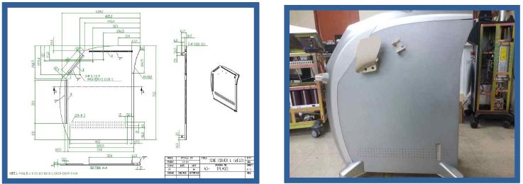SIDE COVER L (WELD) 도면 및 출력물