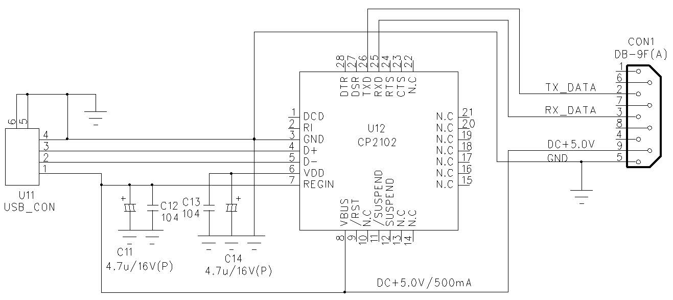 그림 1-12) XD-100D Cable circuit