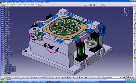 3D CAD 모델링에 의한 금형구조 설계(하원판)