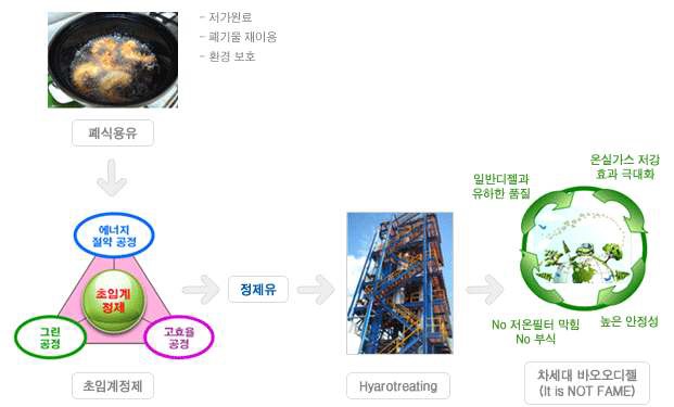 신청기업의 차세대 바이오디젤 사업분야