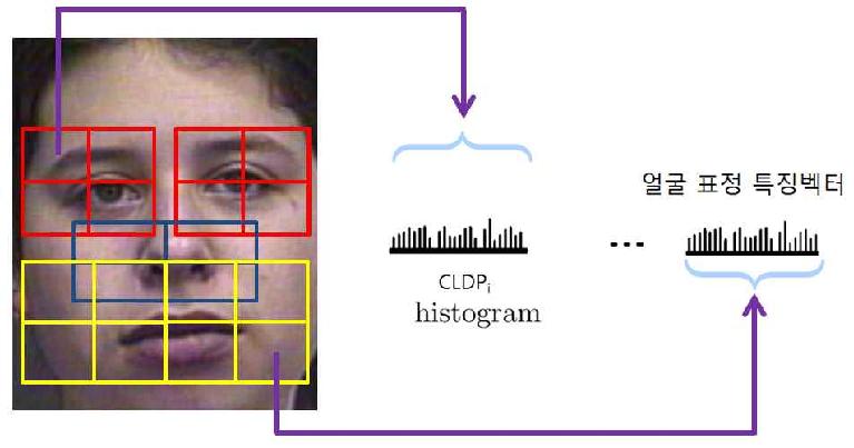 얼굴 특징을 블록의 sub-block을 이용한 얼굴 특징 벡터 표현