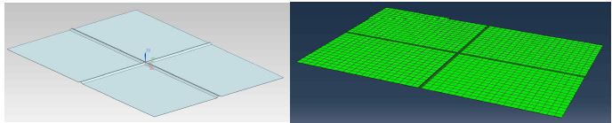 구조해석용 3D모델 및 유한요소 모델