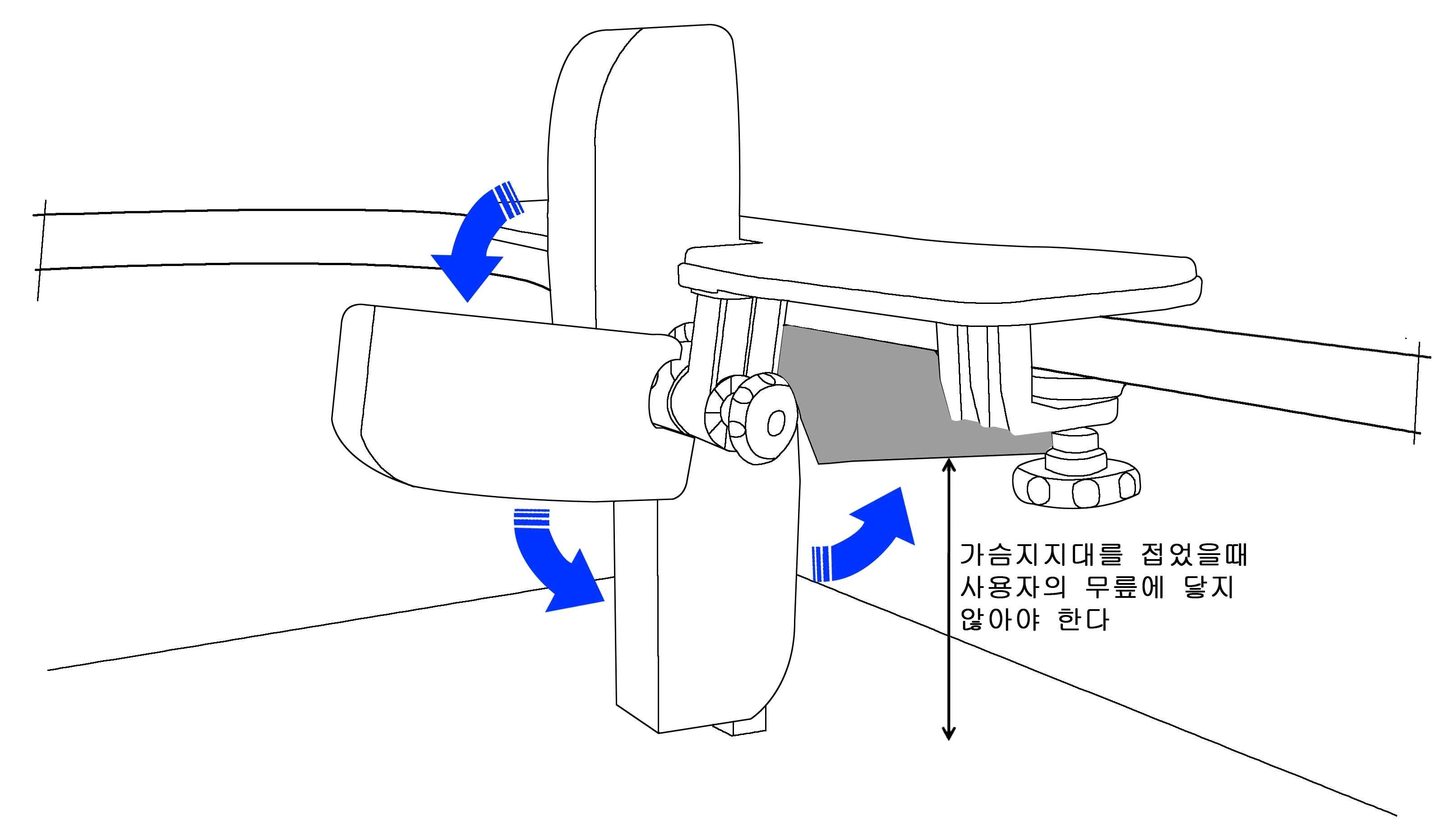 가슴지지대 회전도