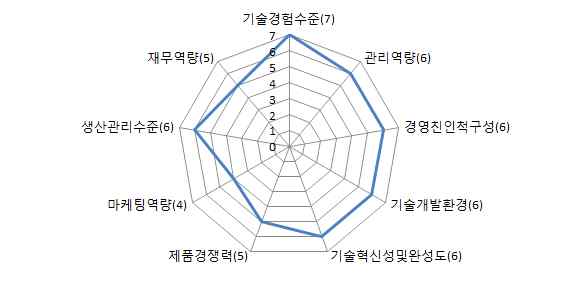 (주)님버스의 내부역량 분석결과