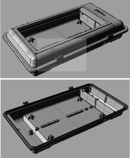 신형 터널등기구 3D 모델링