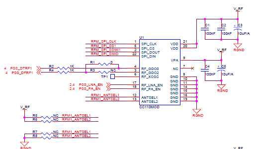 Access Point RF 모듈 회로도